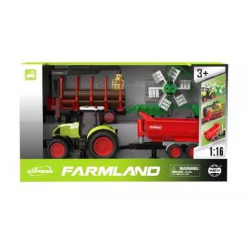 Traktor játékszett fény- és hanghatásokkal, 1:16 kép