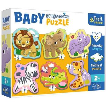 Trefl Baby: Szafari puzzle szett kép