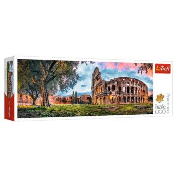 Trefl: Colosseum hajnalban panoráma puzzle - 1000 darabos kép