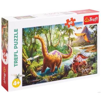 Trefl: dinoszauruszok 60 darabos puzzle kép