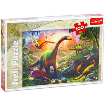 Trefl: Dinoszauruszok puzzle - 100 db kép