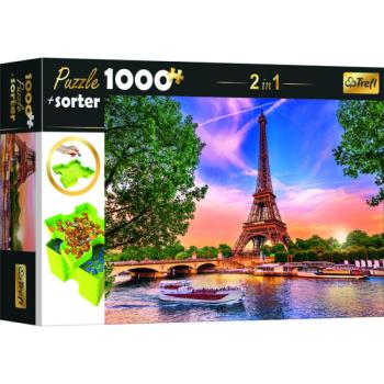 Trefl: Eiffel torony puzzle - 1000 darabos + szortírozó tálca kép