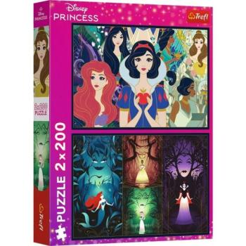 Trefl: Enchantimals Disney hercegnők 2 az 1-ben puzzle - 200 darabos kép