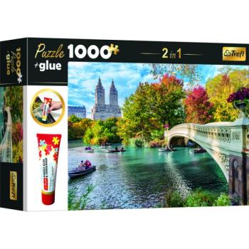 Trefl: Híd a folyón puzzle - 1000 darabos + ragasztó kép