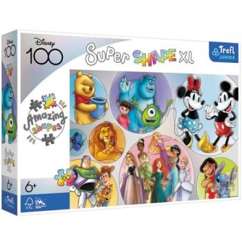 Trefl Junior: Super Shape XL Disney karakterek - 160 darabos puzzle kép