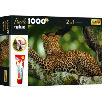 Trefl: Leopárd puzzle - 1000 darabos + ragasztó kép