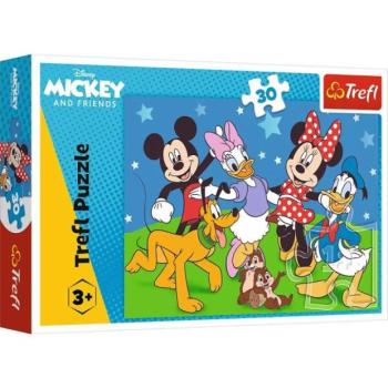 Trefl: Mickey egér és barátai - 30 darabos puzzle kép