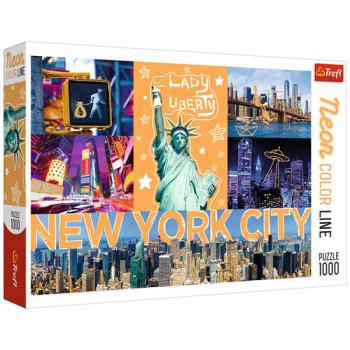 Trefl Neon Color Line: New York City 1000 db-os puzzle kép