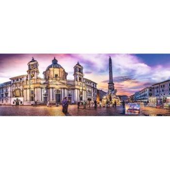 Trefl: Piazza Navona, Róma - Panoráma puzzle 500 db-os kép