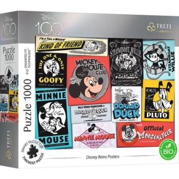 Trefl Prime: Retro Disney poszterek puzzle - 1000 darabos kombinálható puzzle kép