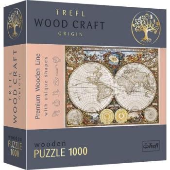 Trefl Puzzle Wood Craft: Középkori térkép – 1000 darabos puzzle fából kép