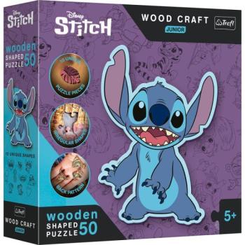 Trefl Puzzle Wood Craft: Lilo és Stitch - 50 darabos puzzle fából kép