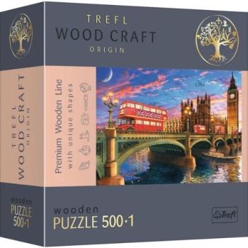 Trefl Puzzle Wood Craft: Londoni látványosságok – 500+1 darabos puzzle fából kép