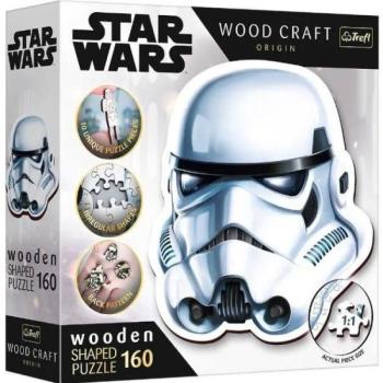 Trefl Puzzle Wood Craft: Star Wars, Rohamosztagos sisak - 160 darabos puzzle fából kép