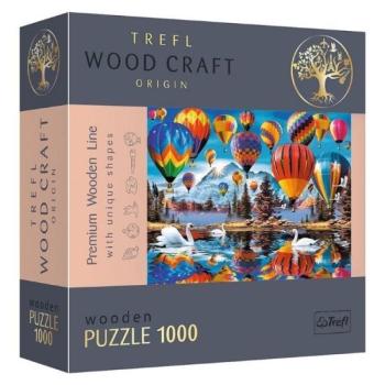 Trefl Puzzle Wood Craft: Színes légballonok – 1000 darabos puzzle fából kép