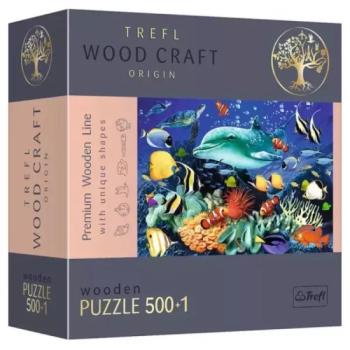 Trefl Puzzle Wood Craft: Tengeri világ – 500+1 darabos puzzle fából kép