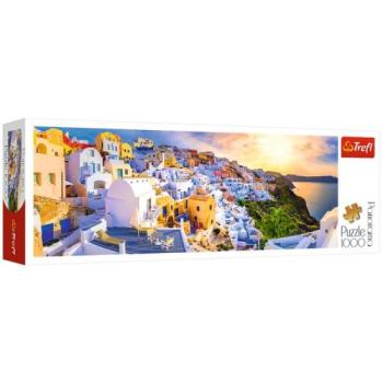 Trefl: Santorini, Görögország - 1000 darabos panoráma puzzle kép