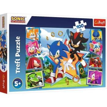 Trefl: Sonic, a sündisznó, a találkozás - 100 darabos puzzle kép