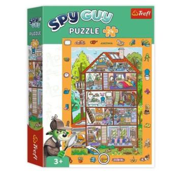 Trefl: Spy Guy Társasház nyomozós képkereső puzzle - 24 darabos kép