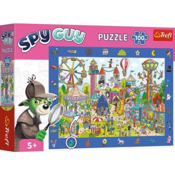 Trefl: Spy Guy Vidámpark nyomozós képkereső puzzle - 100 darabos kép