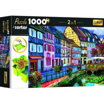 Trefl: Színes utcakép puzzle - 1000 darabos + szortírozó tálca kép