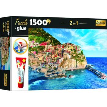 Trefl: Tengerparti látkép puzzle - 1500 darabos + ragasztó kép