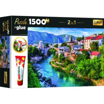 Trefl: Város látkép puzzle - 1500 darabos + ragasztó kép