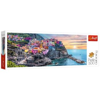 Trefl: Vernazza, Olaszország - 500 darabos panoráma puzzle kép