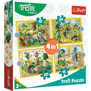 Treflik közös mulatsága 4 az 1-ben puzzle - Trefl kép