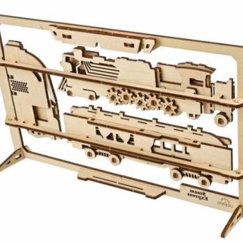 UGEARS Gőzmozdony 2.5D puzzle kép