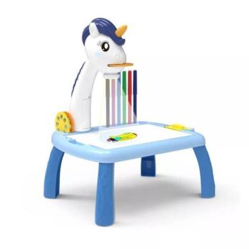 Unikornis formájú projektoros rajzasztal fény és hanghatásokkal - többféle kép