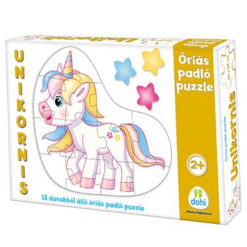 Unikornis óriás padló puzzle 12db-os kép