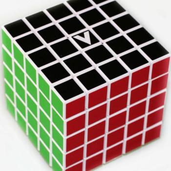 V-Cube 5x5 versenykocka, egyenes, fehér kép