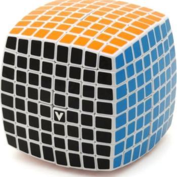 V-Cube 8x8 versenykocka, lekerekített, fehér kép