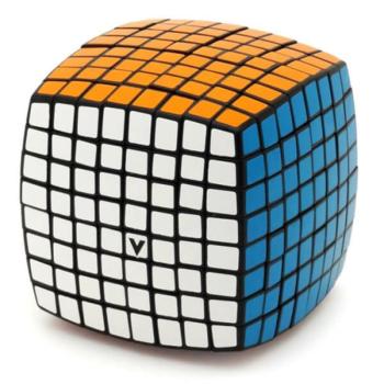 V-Cube 8x8 versenykocka, lekerekített, fekete kép