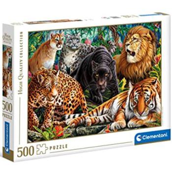 Vadmacskák HQC puzzle 500db-os - Clementoni kép