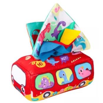 Változatos anyagok zsepidoboz - piros kép