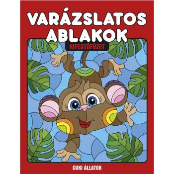 Varázslatos ablakok - Cuki állatok kifestő kép