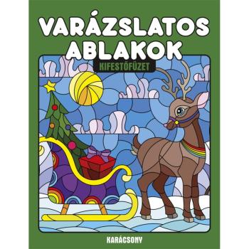 Varázslatos ablakok - Karácsony színező kifestőfüzet kép