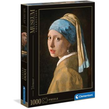 Vermeer - Leány gyöngy fülbevalóval Múzeum puzzle 1000db-os - Clementoni kép