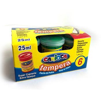 Világoszöld tempera tégelyben 6x35gr - Carioca kép