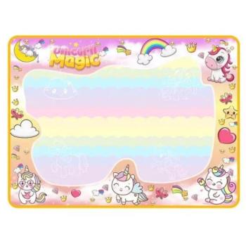 Vízzel festhető rajzszőnyeg unikornis mintával - 78 x 59 cm kép
