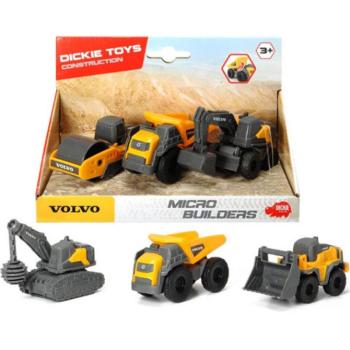 Volvo munkagépek 3db-os szett kétféle változatban - Dickie Toys kép