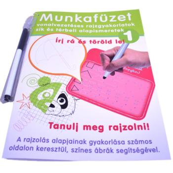 Vonalvezetés és rajzolás gyakorló munkafüzet - D-Toys kép