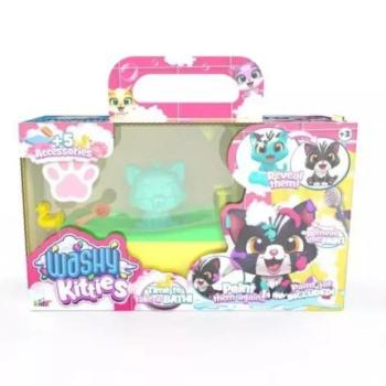 Washy Kitties: Pancsoló cicusok fürdőkáddal játékszett - Szőrmi, többféle kép