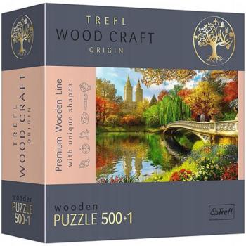 Wood Craft: Central Park Manhattan New York fa puzzle 500+1db-os - Trefl kép