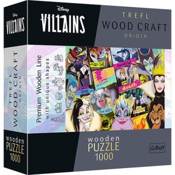 Wood Craft: Disney Főgonoszok 1000 db-os puzzle - Trefl kép