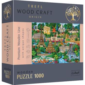 Wood Craft Híres helyek: Franciaország 1000db-os prémium fa puzzle - Trefl kép