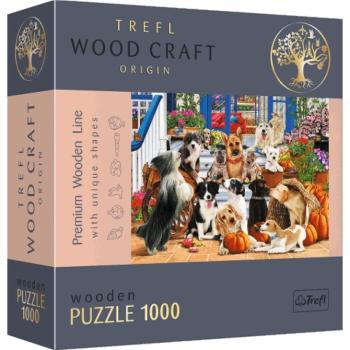 Wood Craft: Kutya barátság 1000db-os prémium fa puzzle - Trefl kép