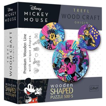 Wood Craft: Mickey egér 500+5db-os fa puzzle - Trefl kép